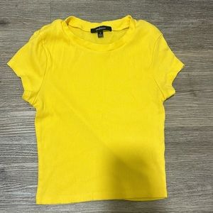 A yellow plain shirt